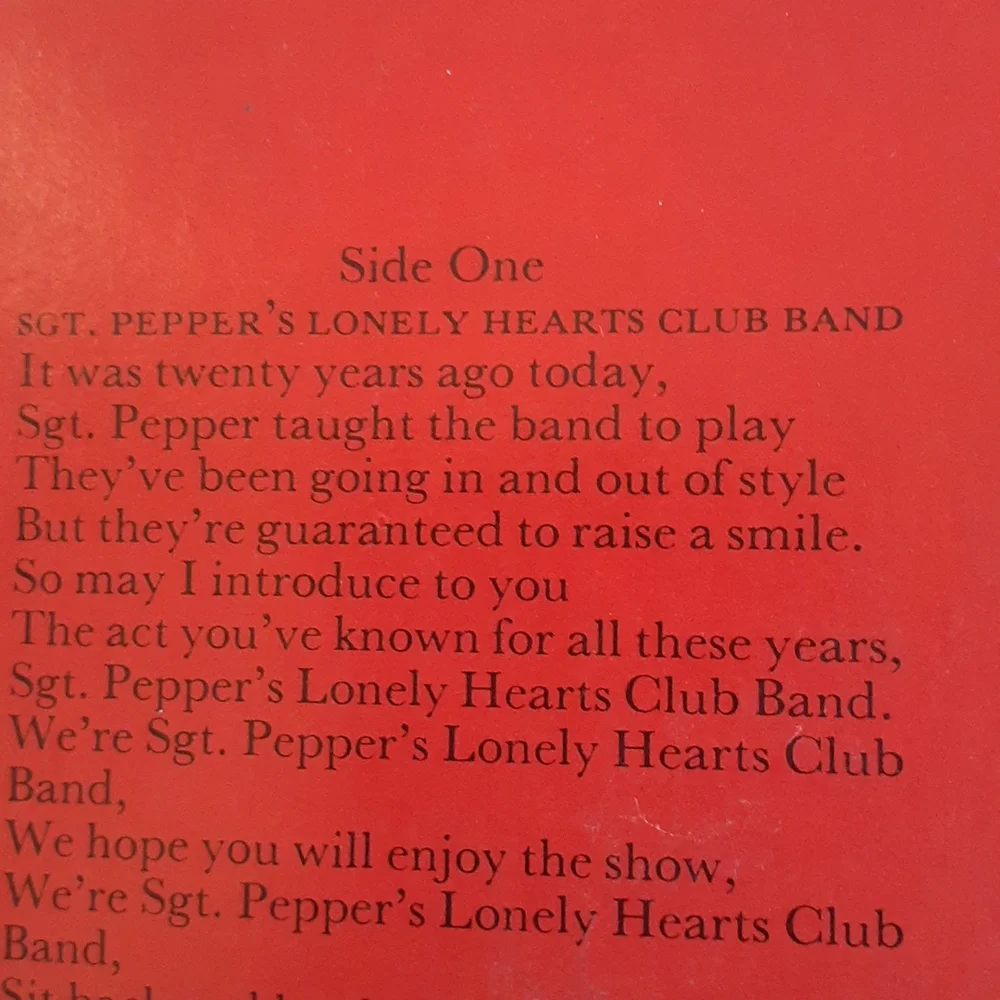 Beatles vinyl record..SGT peppers lonely hearts club band..original 1967 - Picture 13 of 16